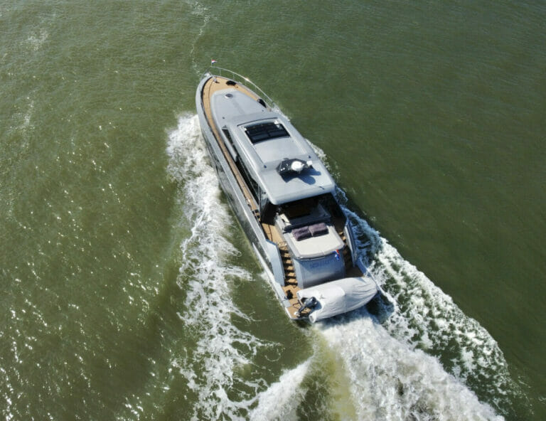 Van der Heijden Phantom 65 targa sun roof and hydraulic swimming platform Luxury Yacht for sale Yachts & More
